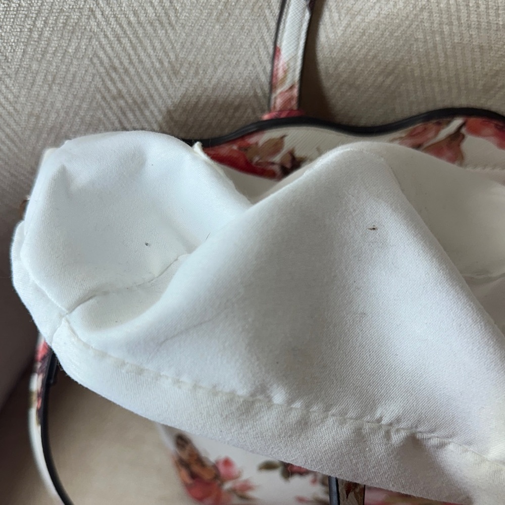 Aldo Floral White and Pink Women's Tote Bag - Picture 10 of 11